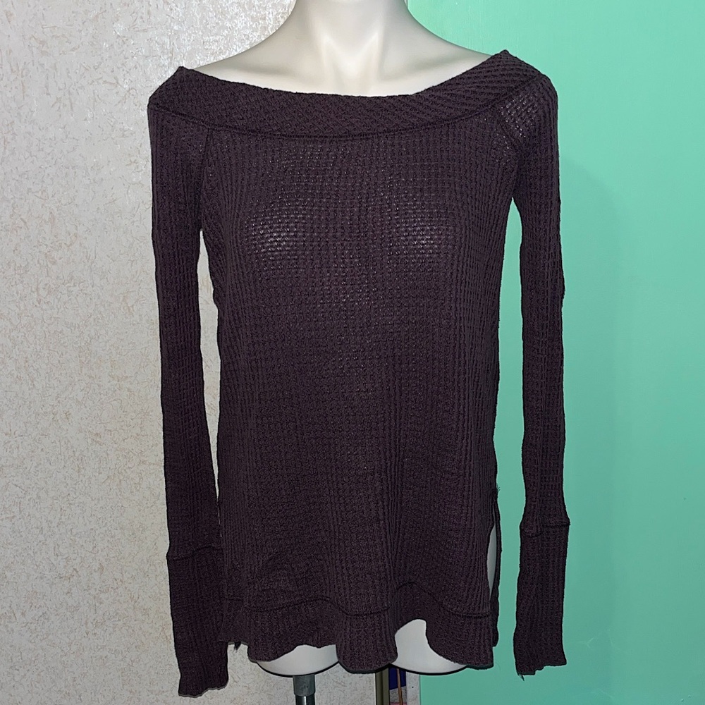 we the free free people purple katie thermal tunic
